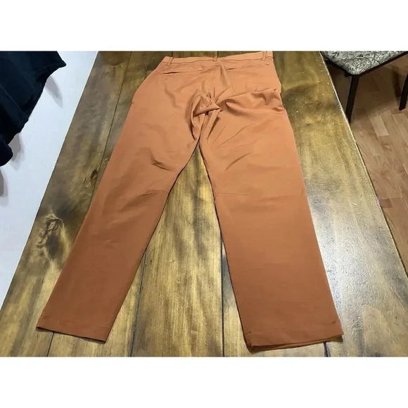 Fabletics Only Pants Mens Size Small Classic Fit Burnt Orange Performance - Picture 2 of 9